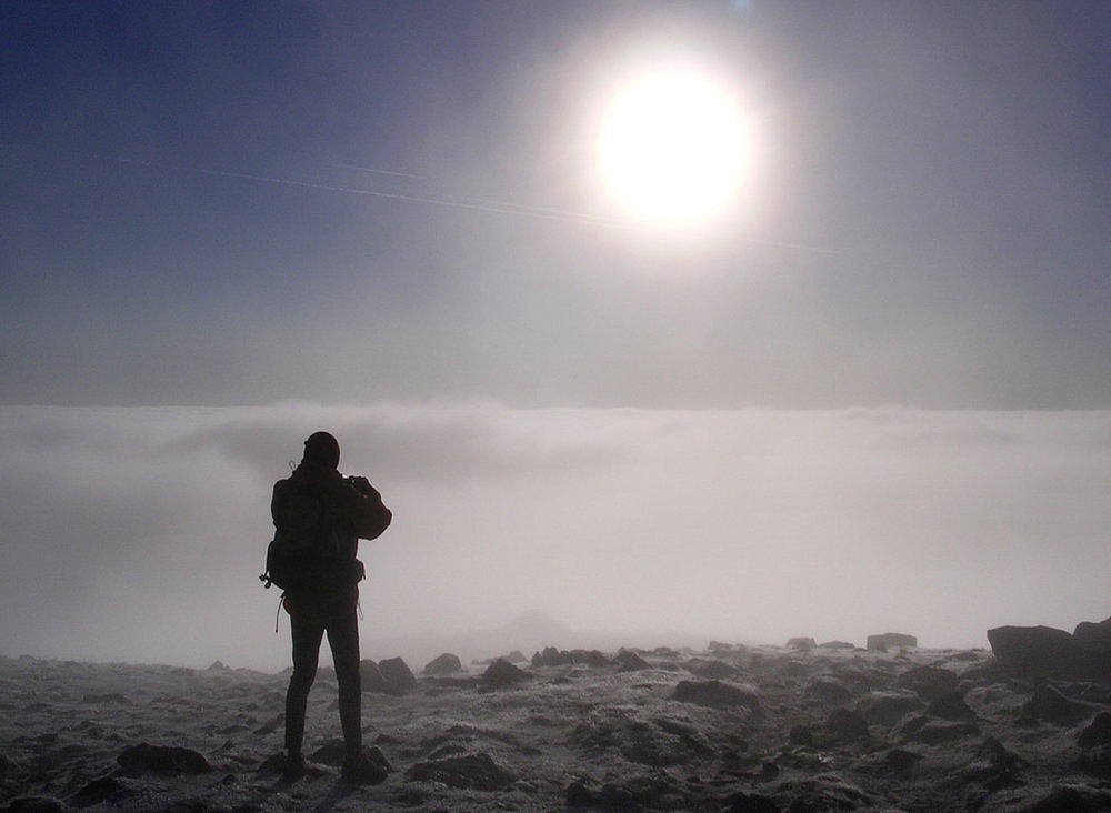 Admiring the cloud inversion  © tryfan06