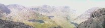 View from top of Tryfan looking North