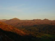 Sunset over Eskdale and surrounding hills